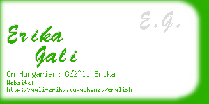 erika gali business card